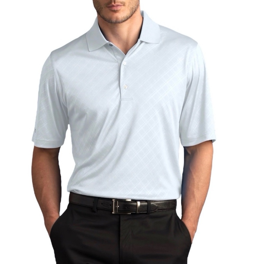 Greg Norman Collection Light Blue Golf Polo NWT